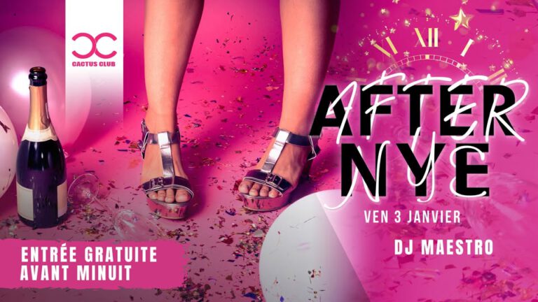 After NYE 2025 – Dj Maestro – Entrée gratuite avant Minuit.