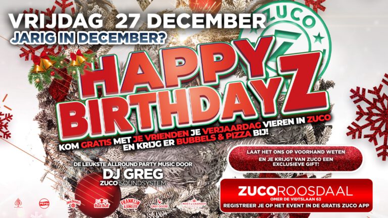 HAPPY BIRTHDAYZ DECEMBER 🎂 FREE GIFTS 🎂 FREE BOTTLES 🎂 DJ GREG