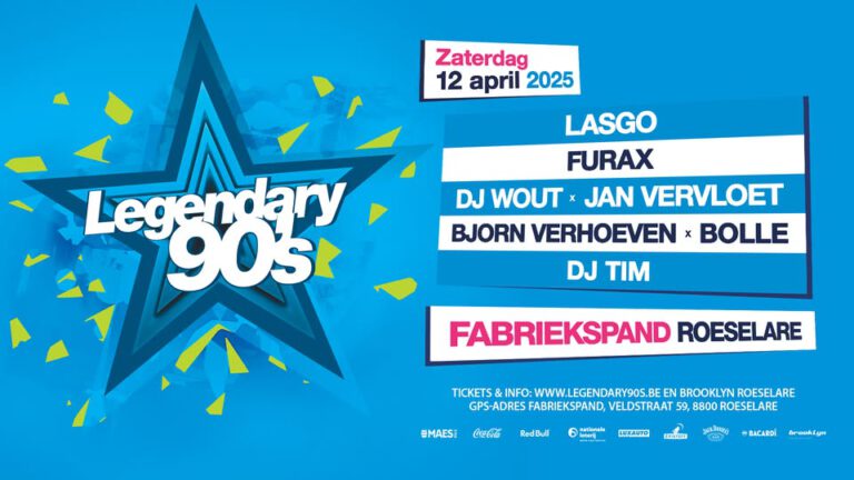 Legendary 90s – 12.04.2025 – Fabriekspand Roeselare