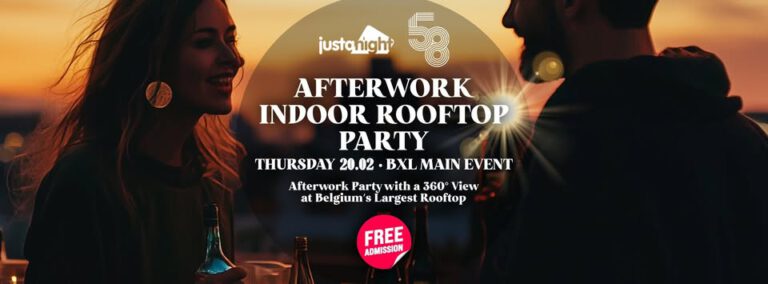 THU. 20.02 • ROOFTOP58  FREE ENTRANCE • INDOOR SKYBAR • 360° VIEW