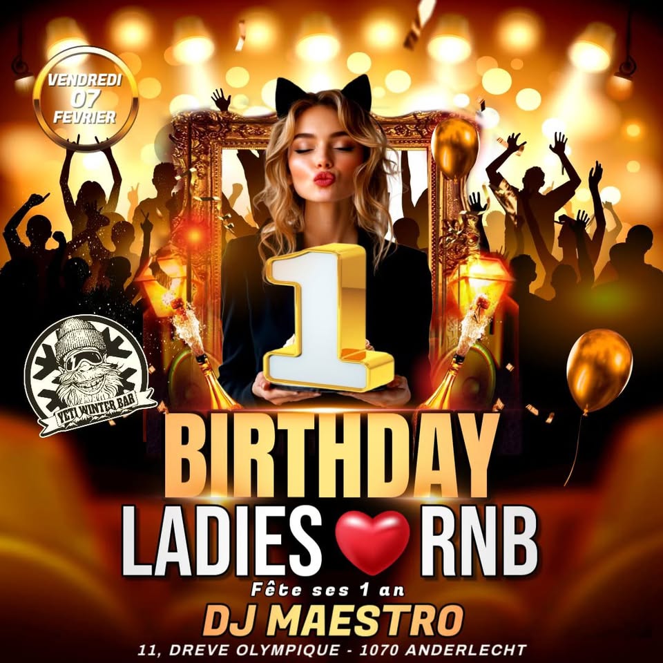 Event: 1st ANNIVERSARY 🤍 LADIES 💜 RnB 💙 DJ MAESTRO