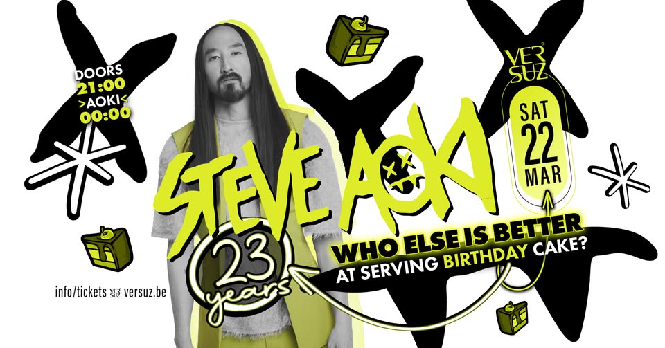 Event: 23 YEARS VERSUZ W/ STEVE AOKI